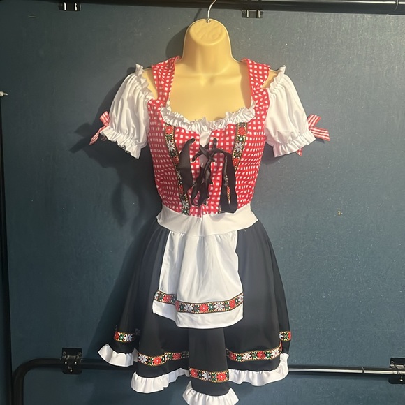 Leg Avenue Red and White Oktoberfest Dress - Picture 1 of 3